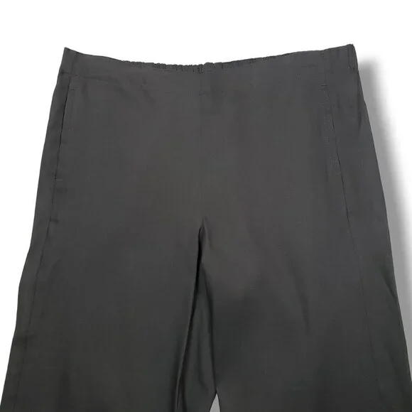 J Jill Linen Stretch Pants Womens 14 Petite Gray High Rise Trouser Pull On - Picture 2 of 10